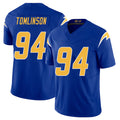 Los Angeles C #94 Tomlinson Player Football V Neck Short Sleeve Royal Jersey Dalvin For Men Youth Women Gift