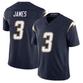 Los Angeles C #3 James Player Football V Neck Short Sleeve Navy Jersey Derwin For Men Youth Women Gift
