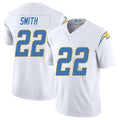 Los Angeles C #22 Smith Player Football V Neck Short Sleeve White Jersey Genesis For Men Youth Women Gift