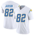 Los Angeles C #82 Jackson Player Football V Neck Short Sleeve White Jersey JaQuae For Men Youth Women Gift