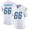 Los Angeles C #66 Slaughter Player Football V Neck Short Sleeve White Jersey Jake For Men Youth Women Gift