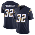 Los Angeles C #32 Patterson Player Football V Neck Short Sleeve Navy Jersey Jaret For Men Youth Women Gift