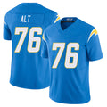 Los Angeles C #76 Alt Player Football V Neck Short Sleeve Blue Jersey Joe For Men Youth Women Gift