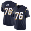 Los Angeles C #76 Alt Player Football V Neck Short Sleeve Navy Jersey Joe For Men Youth Women Gift