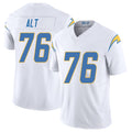 Los Angeles C #76 Alt Player Football V Neck Short Sleeve White Jersey Joe For Men Youth Women Gift