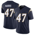 Los Angeles C #47 Harris Player Football V Neck Short Sleeve Navy Jersey Josh For Men Youth Women Gift