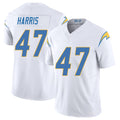 Los Angeles C #47 Harris Player Football V Neck Short Sleeve White Jersey Josh For Men Youth Women Gift