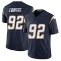 Los Angeles C #92 Eboigbe Player Football V Neck Short Sleeve Navy Jersey Justin For Men Youth Women Gift