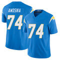 Los Angeles C #74 Awosika Player Football V Neck Short Sleeve Blue Jersey Kayode For Men Youth Women Gift