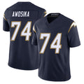 Los Angeles C #74 Awosika Player Football V Neck Short Sleeve Navy Jersey Kayode For Men Youth Women Gift