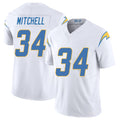 Los Angeles C #34 Mitchell Player Football V Neck Short Sleeve White Jersey Keaton For Men Youth Women Gift
