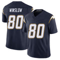 Los Angeles C #80 Winslow Player Football V Neck Short Sleeve Navy Jersey Kellen For Men Youth Women Gift