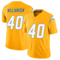 Los Angeles C #40 Williamson Player Football V Neck Short Sleeve Gold Jersey Kendall For Men Youth Women Gift