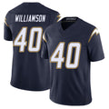 Los Angeles C #40 Williamson Player Football V Neck Short Sleeve Navy Jersey Kendall For Men Youth Women Gift