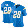 Los Angeles C #28 Vidal Player Football V Neck Short Sleeve Blue Jersey Kimani For Men Youth Women Gift