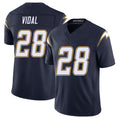 Los Angeles C #28 Vidal Player Football V Neck Short Sleeve Navy Jersey Kimani For Men Youth Women Gift