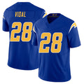Los Angeles C #28 Vidal Player Football V Neck Short Sleeve Royal Jersey Kimani For Men Youth Women Gift