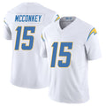 Los Angeles C #15 McConkey Player Football V Neck Short Sleeve White Jersey Ladd For Men Youth Women Gift