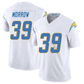 Los Angeles C #39 Morrow Player Football V Neck Short Sleeve White Jersey Mante For Men Youth Women Gift