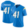 Los Angeles C #41 Purchase Player Football V Neck Short Sleeve Blue Jersey Myles For Men Youth Women Gift