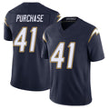 Los Angeles C #41 Purchase Player Football V Neck Short Sleeve Navy Jersey Myles For Men Youth Women Gift