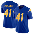 Los Angeles C #41 Purchase Player Football V Neck Short Sleeve Royal Jersey Myles For Men Youth Women Gift