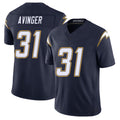 Los Angeles C #31 Avinger Player Football V Neck Short Sleeve Navy Jersey Noah For Men Youth Women Gift
