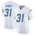 Los Angeles C #31 Avinger Player Football V Neck Short Sleeve White Jersey Noah For Men Youth Women Gift