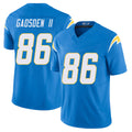 Los Angeles C #86 Gadsden II Player Football V Neck Short Sleeve Blue Jersey Oronde For Men Youth Women Gift
