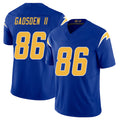 Los Angeles C #86 Gadsden II Player Football V Neck Short Sleeve Royal Jersey Oronde For Men Youth Women Gift