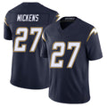 Los Angeles C #27 Mickens Player Football V Neck Short Sleeve Navy Jersey R.J. For Men Youth Women Gift