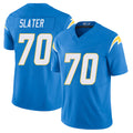 Los Angeles C #70 Slater Player Football V Neck Short Sleeve Blue Jersey Rashawn For Men Youth Women Gift