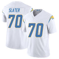 Los Angeles C #70 Slater Player Football V Neck Short Sleeve White Jersey Rashawn For Men Youth Women Gift