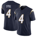 Los Angeles C #4 Still Player Football V Neck Short Sleeve Navy Jersey Tarheeb For Men Youth Women Gift