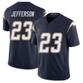 Los Angeles C #23 Jefferson Player Football V Neck Short Sleeve Navy Jersey Tony For Men Youth Women Gift
