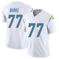 Los Angeles C #77 Burke Player Football V Neck Short Sleeve White Jersey Travis For Men Youth Women Gift