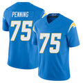 Los Angeles C #75 Penning Player Football V Neck Short Sleeve Blue Jersey Trevor For Men Youth Women Gift