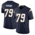 Los Angeles C #79 Pipkins Player Football V Neck Short Sleeve Navy Jersey Trey For Men Youth Women Gift