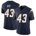 Los Angeles C #43 Dye Player Football V Neck Short Sleeve Navy Jersey Troy For Men Youth Women Gift