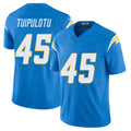 Los Angeles C #45 Tuipulotu Player Football V Neck Short Sleeve Blue Jersey Tuli For Men Youth Women Gift