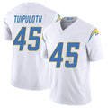 Los Angeles C #45 Tuipulotu Player Football V Neck Short Sleeve White Jersey Tuli For Men Youth Women Gift