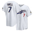 Los Angeles D #7 Snell Player Baseball Short Sleeve White Jersey Blake For Men Women Youth Gift