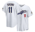 Los Angeles D #11 Sasaki Player Baseball Short Sleeve White Jersey Roki For Men Women Youth Gift