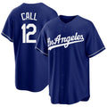 Los Angeles D #12 Call Player Baseball Short Sleeve Royal Jersey Alex For Men Women Youth Gift