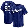 Los Angeles D #50 Betts Player Baseball Short Sleeve Royal Jersey Mookie For Men Women Youth Gift