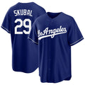 Los Angeles D #29 Skubal Player Baseball Short Sleeve Royal Jersey Tarik For Men Women Youth Gift
