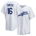 Los Angeles D #16 Smith Player Baseball Short Sleeve White Jersey Will For Men Women Youth Gift