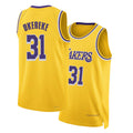 Los Angeles L #31 Okereke Player Basketball Sleeveless Gold Jersey AK For Adult Youth