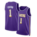 Los Angeles L #1 Thiero Player Basketball Sleeveless Purple Jersey Adou For Adult Youth