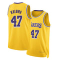 Los Angeles L #47 Kaluma Player Basketball Sleeveless Gold Jersey Arthur For Adult Youth